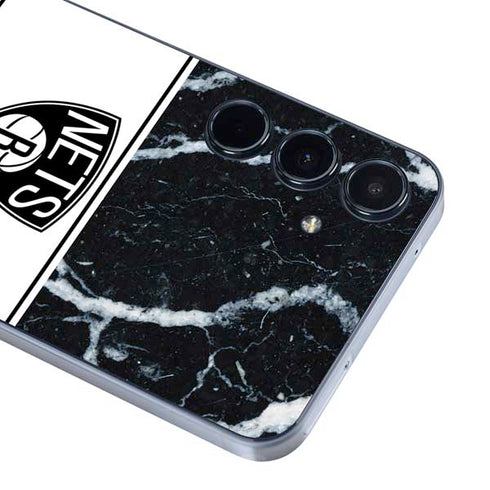 NBA Brooklyn Nets Marble Galaxy A35 5G Skin